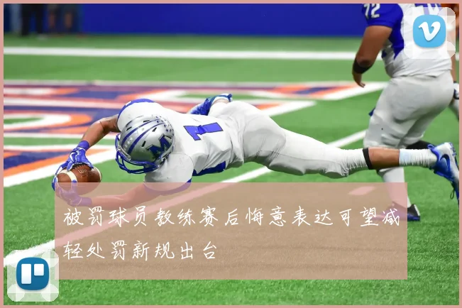 被罚球员教练赛后悔意表达可望减轻处罚新规出台